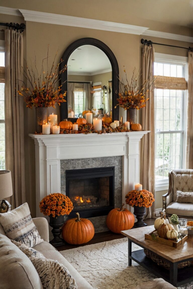 fall decor, living room makeover, seasonal tips, home renovation, interior design