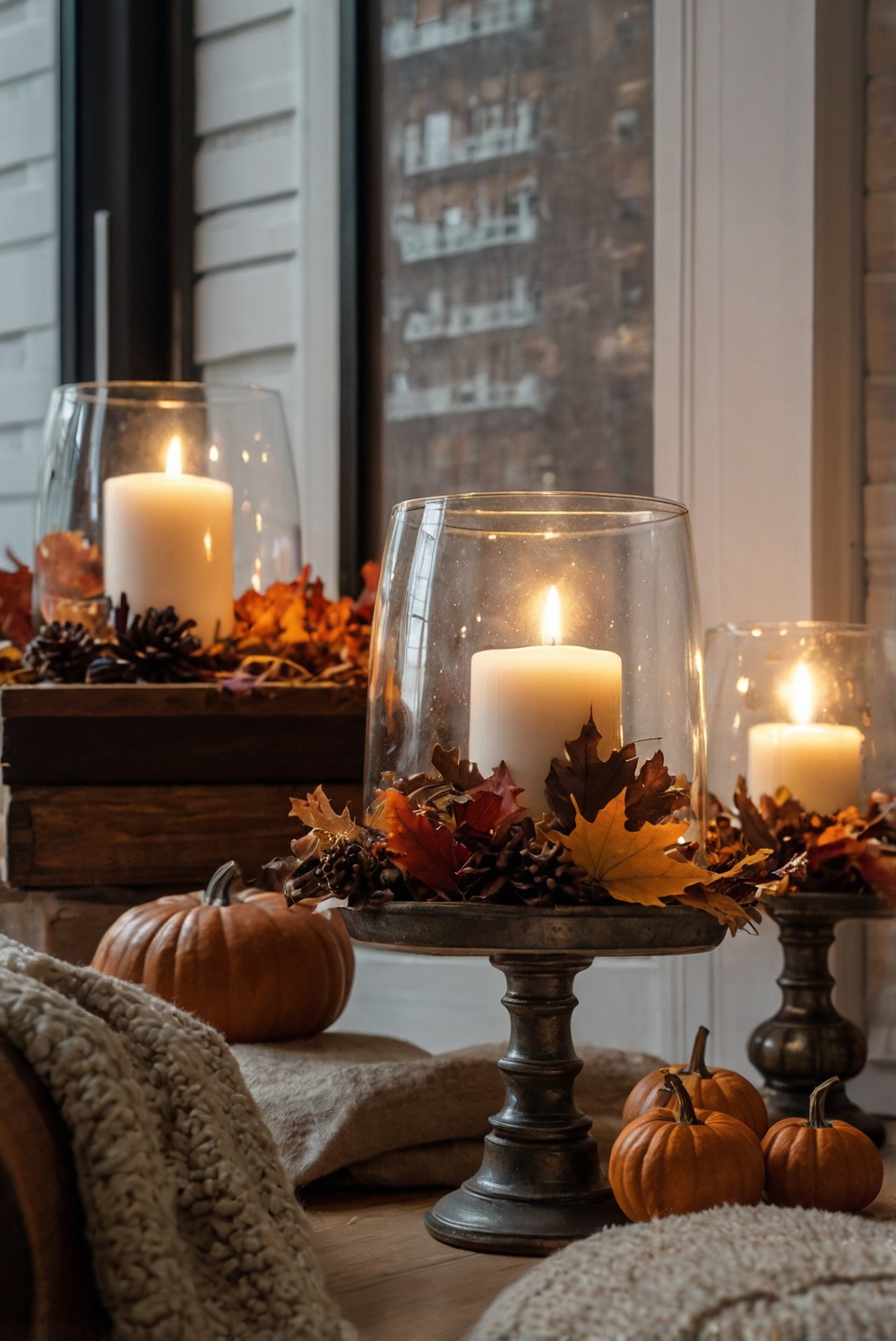 apartment decor, fall decor, home accents, seasonal decorations, interior design